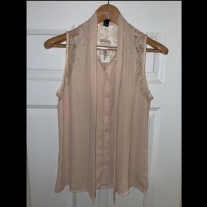 Light pink lace blouse